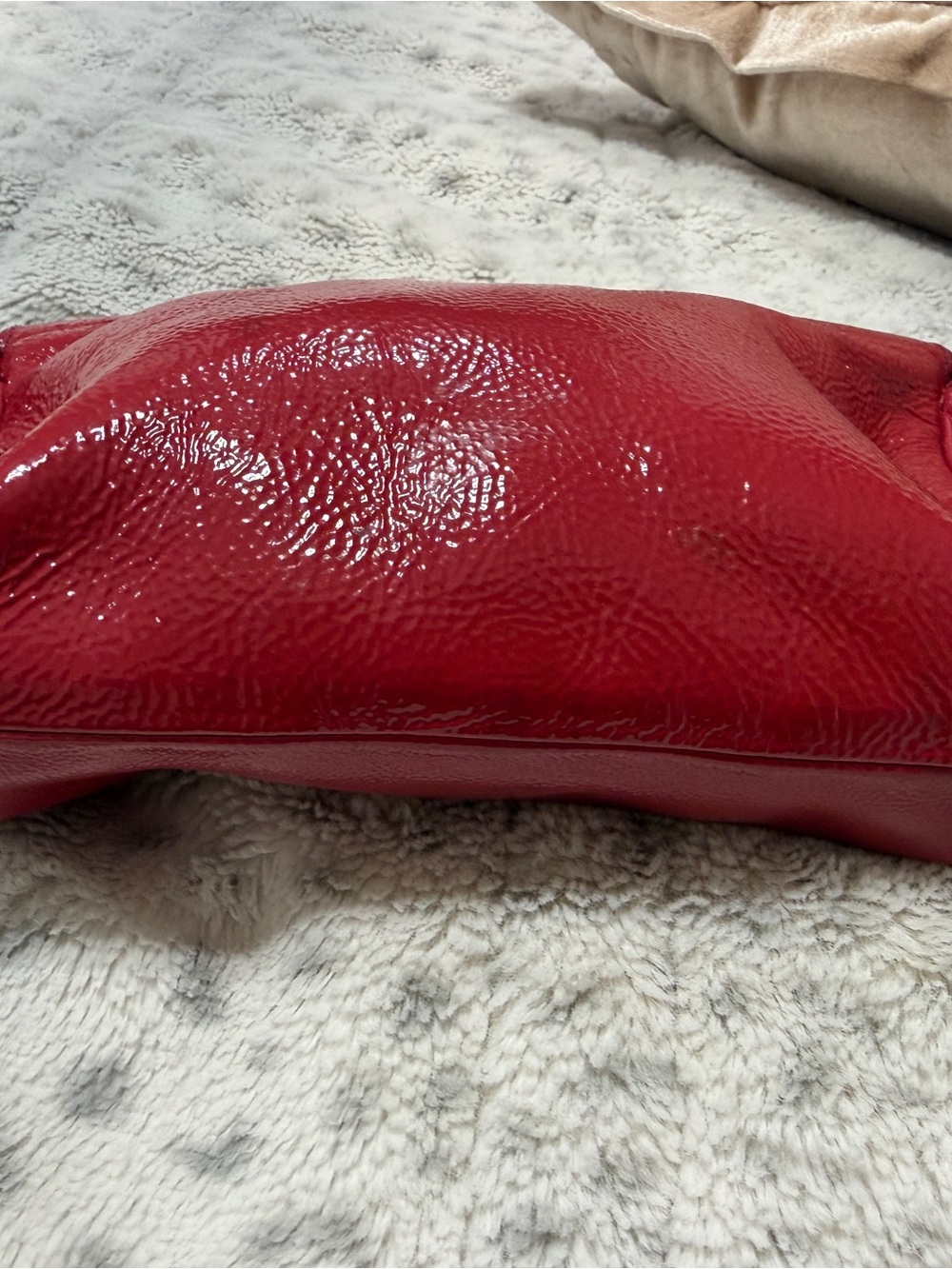 Gucci Soho cosmetic red/Plum Patent Leather pouch - Picture 3 of 8